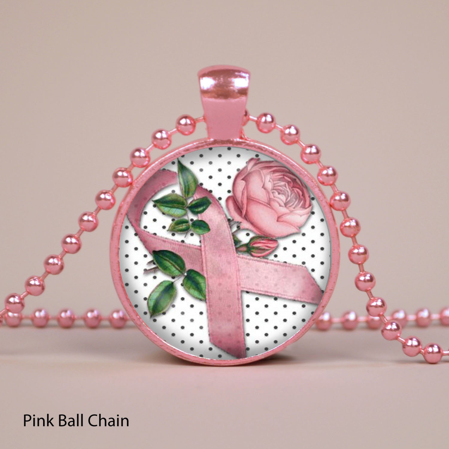 Rose Flower Pink Breast Cancer Awareness by RiverwalkDesigns