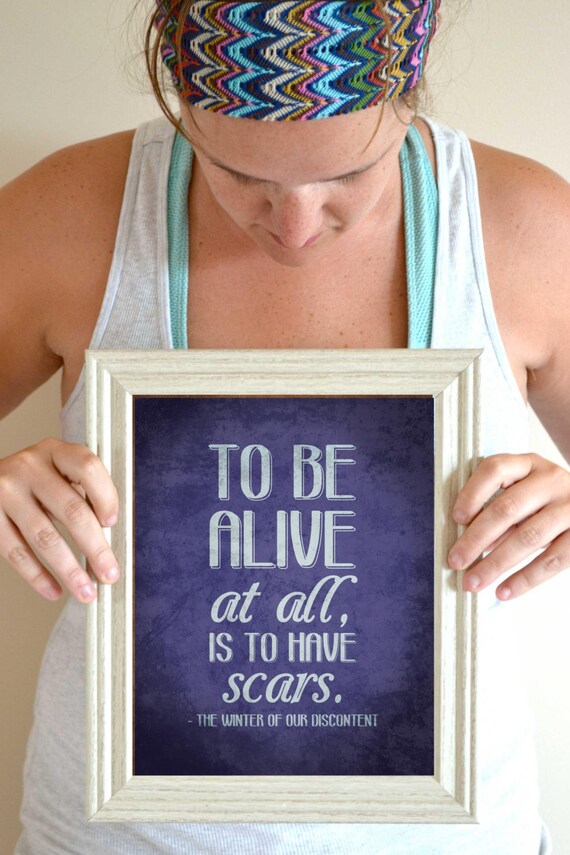 Items similar to John Steinbeck Quote Art Print, Literary Quote