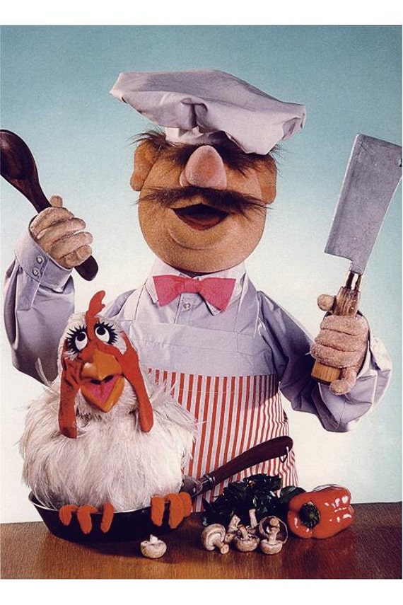 swedish chef RETRO poster by SYNDICATE69 on Etsy