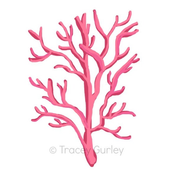 Download Pink Coral style 2 Original art download 2 files pink