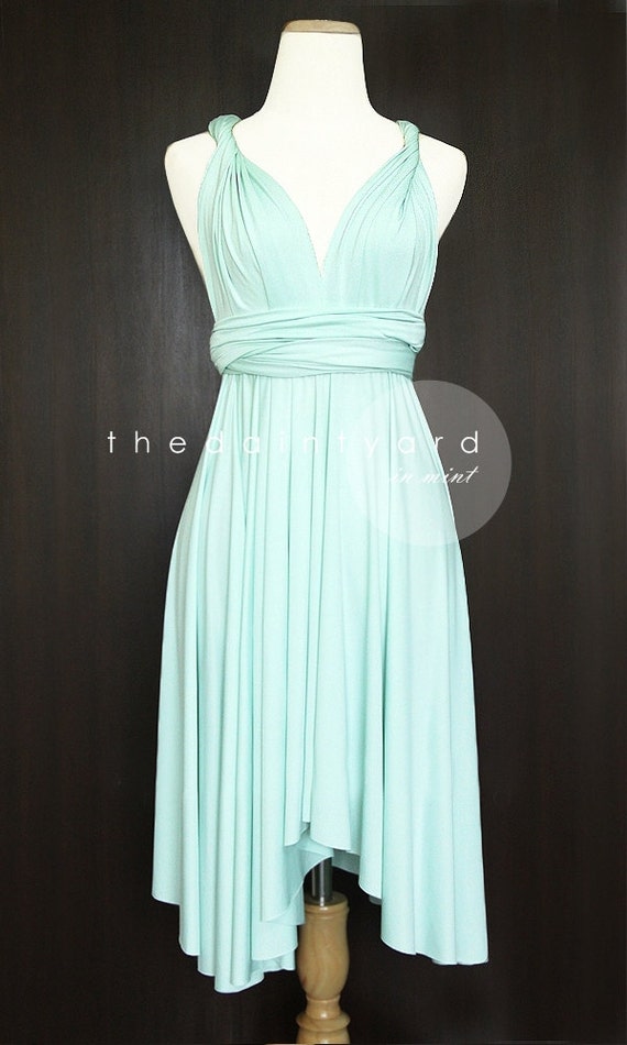 Mint Bridesmaid Convertible Dress Infinity Dress by thedaintyard