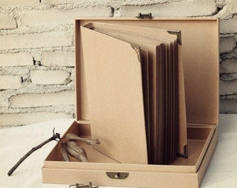 78 pages Kraft Scrapbook Album // Folder Album // Wedding Album // Graduation Photo Album