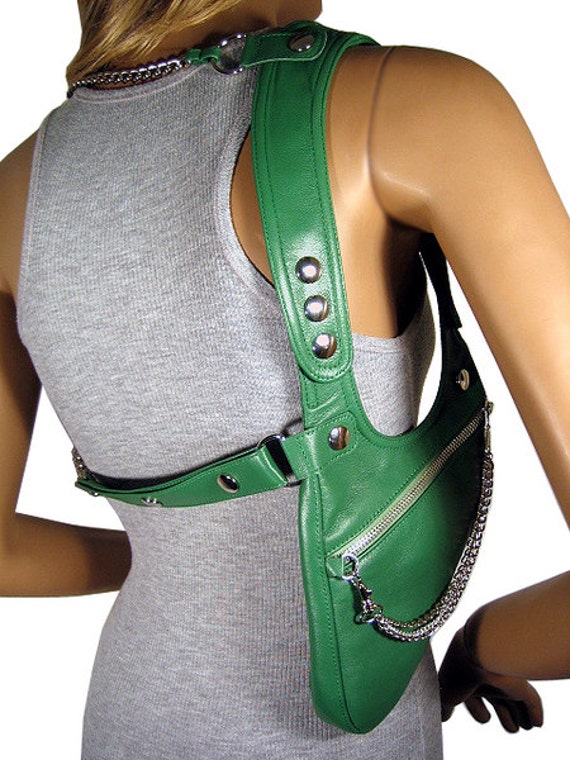 Revolverbag shoulder holster bag leather by AnnaShandmadeBags