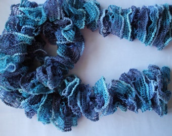 Items similar to Crocheted blue fashion beanie on Etsy