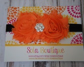 Double Shabby Halloween Headband