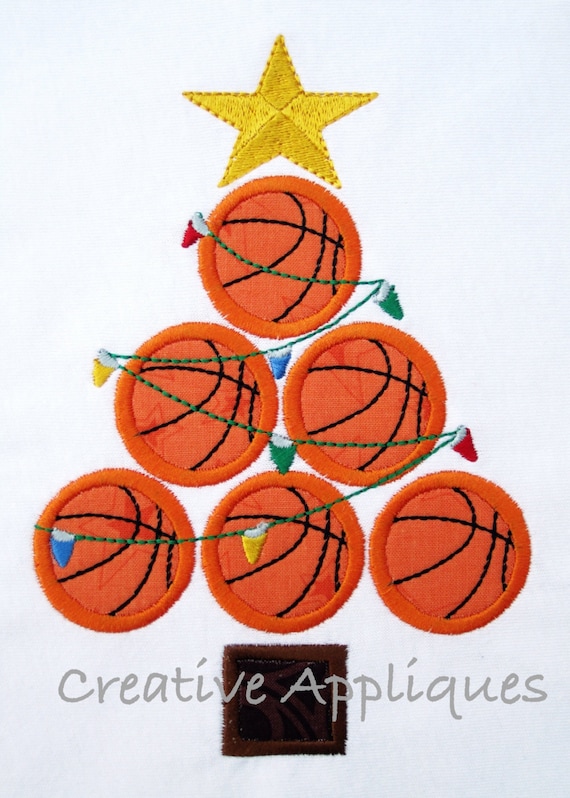 basketball christmas tree digital machine by creativeapplique basketball christmas tree digital machine by creativeapplique
