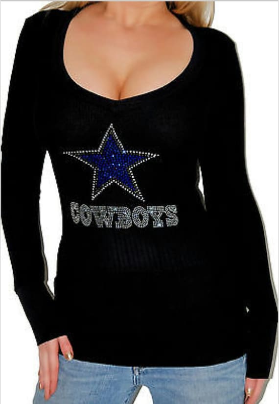 Rhinestone Sparkly Dallas Cowboys STAR Bling T-Shirt Tees – my  dreamlinecouture