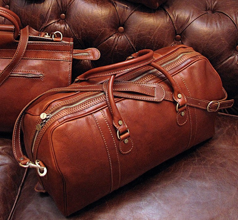 Leather Duffle Bag 21 / Floto 4040B / Travel Bag / by FlotoBags