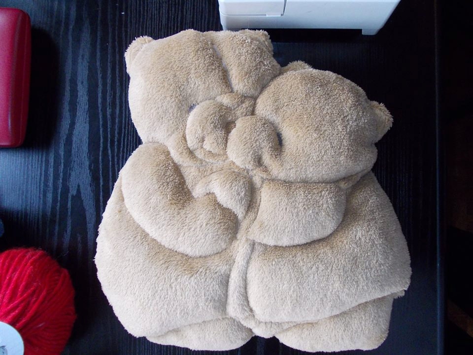 PDF sewing pattern for baby pillow bear stuffed animal DIY