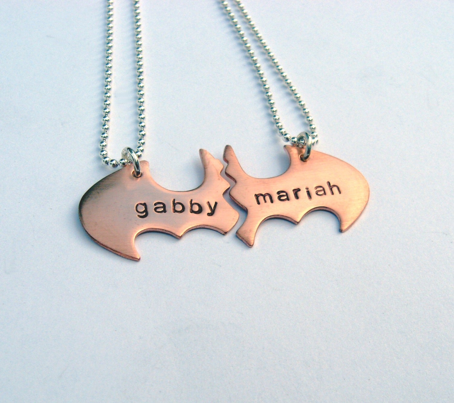 Batman Best Friend necklaces Personalized by VisionQuest on Etsy