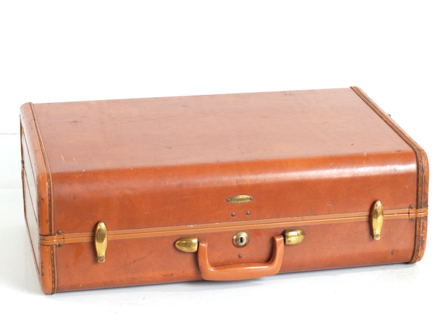 suitcase leather vintage