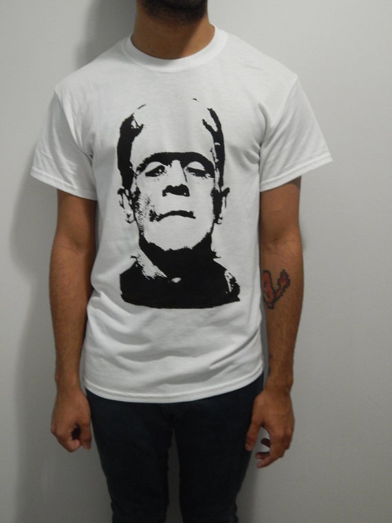 Mens Frankenstein Shirt by SamsaraPrints on Etsy