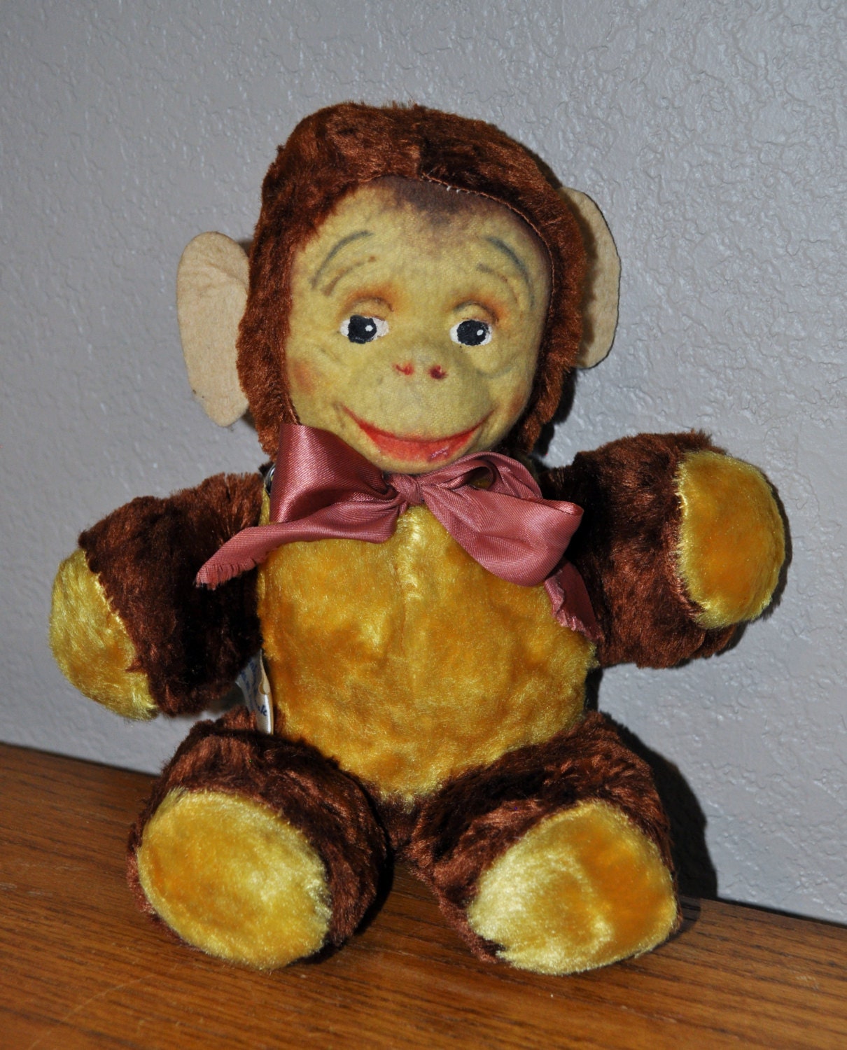 vintage stuffed monkey toy