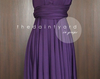 Grape Bridesmaid Dress Convertible Dress Infinity Dress Multiway Dress Wrap Dress Wedding Dress Maid of Honor Prom Dress Cocktail Dress