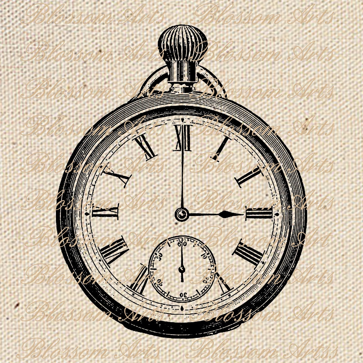 POCKET WATCH Graphic Image Download Instant Download