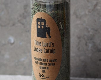 Premium Catnip in Gift Tube for Dr Who or Firefly Fans