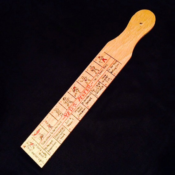 on sketch ruler app Laughs METER VINTAGE PETER Risque Wooden