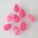 Faceted Pink JadeTeardrop Briolettes 8x12mm 8 pcs