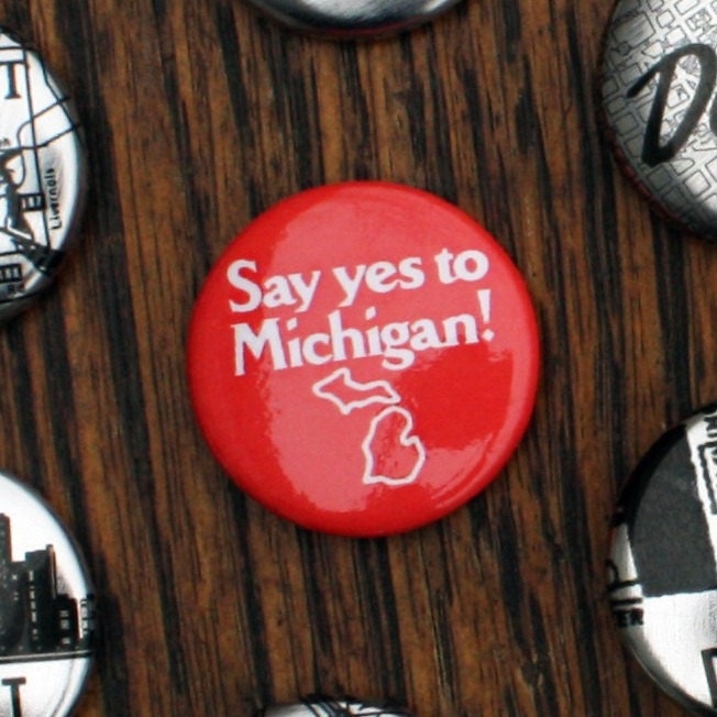 Say Yes to Michigan Pins Set of Three