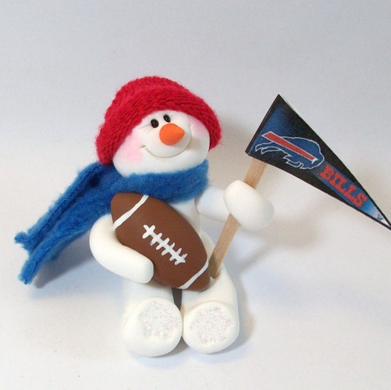 buffalo bills football snowman ornament buffalo bills football snowman ornament