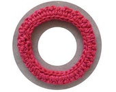 Hot Pink crochet bangle - Crochet bangle- Spring 2014 Bangles - Handmade Crochet Bracelet by Elsahats