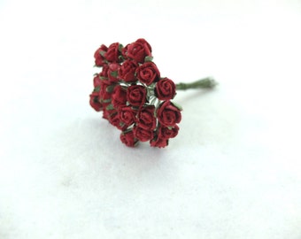 usd flowers 2 roses 50 paper paper supplies bangkok red paper craft buds red mulberry rose  paper