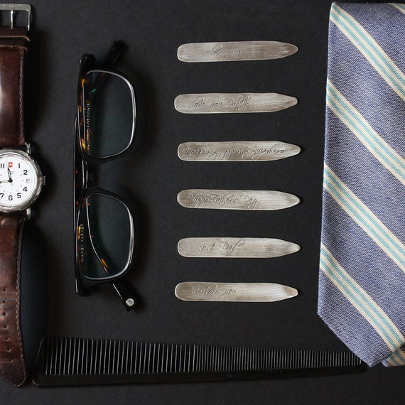 collar stays sterling silver by christinakober on Etsy