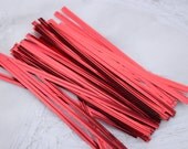 Shiny Red twist ties, pack of 50 gift wrap, packaging Il_170x135