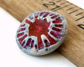 S A L E - Handmade Rustic Polymer Clay Pendant