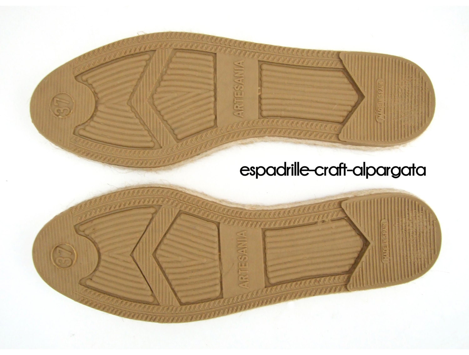 espadrille jute soles M5 flat heel right and left 35