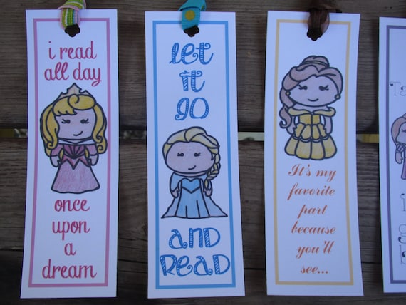 elsa bookmarks disney frozen original illustrations