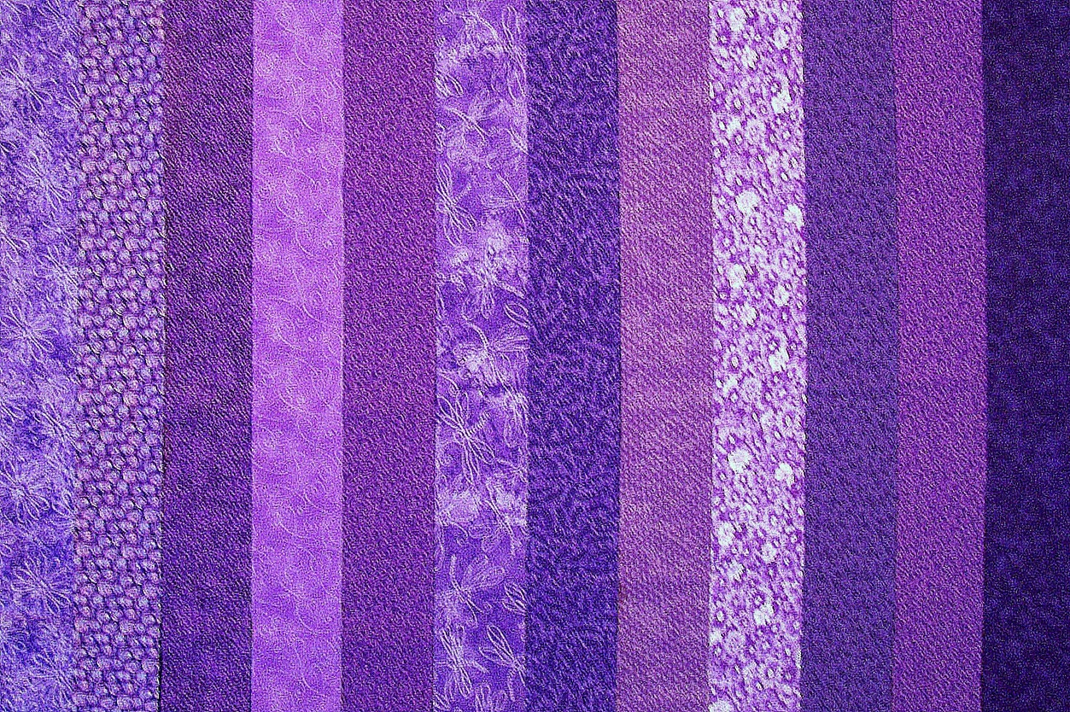 PURPLE Quilt Fabric Strips for Jelly Roll Quilts stk55