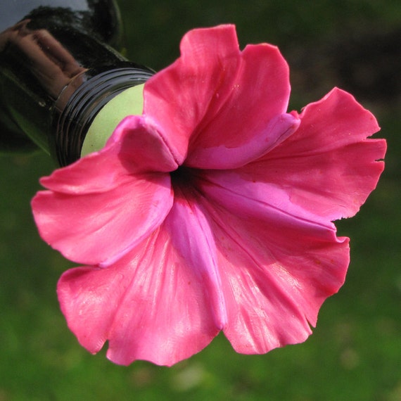 sugar nectar water hummingbirds for Deep O'Clock FEEDER Four  on Pink Green HUMMINGBIRD Wine Bottle Dark