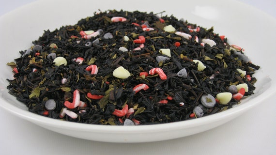 TEA - CHRISTMAS TEA - Candy Cane Kiss - (Specialty Black Tea) -- 2oz. bag