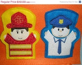 Christmas In July Sale Fire and Police child size hand puppets set of 2 Il_170x135