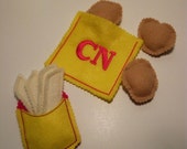 Christmas In July Sale Pretend Felt chicken nuggets and french fry set Il_170x135
