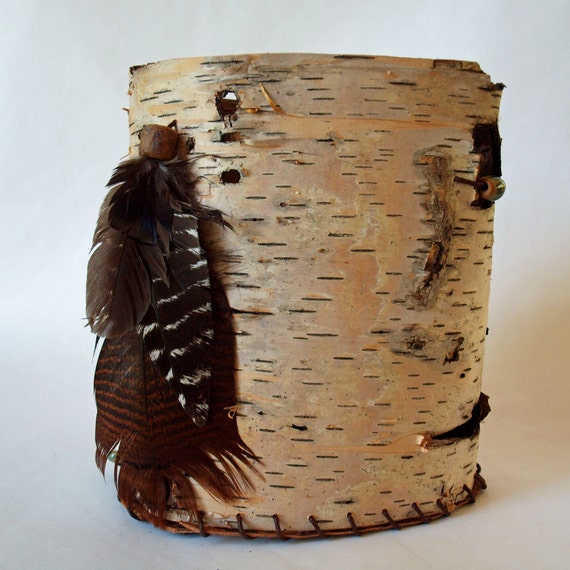 Items similar to Birch bark container, Sculpture, Birch Bark Vessel