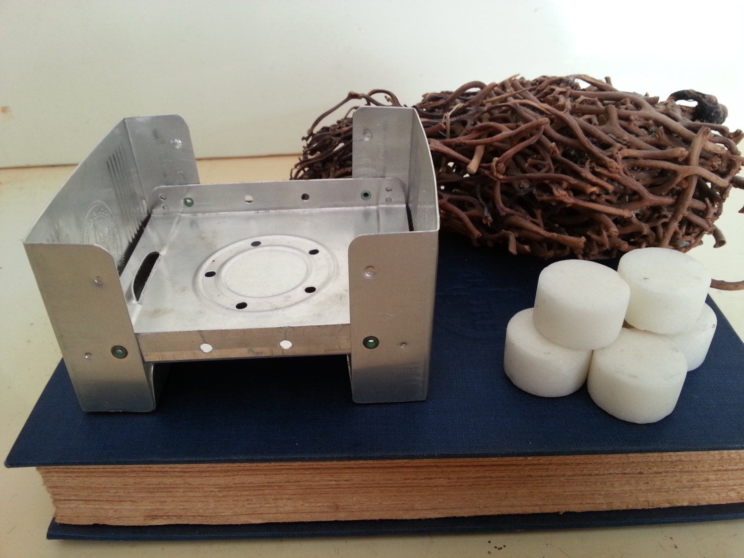 Vintage Boy Scouts of America BSA Folding Camp Stove Tin Box