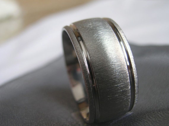 Titanium Ring Wedding Band WIDE widths Unique by titaniumknights