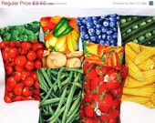 Christmas in July Sale PRETEND PLAY FELT Food Bags Of Frozen Fruits And Vegetables Il_170x135