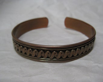 Copper Bracelet Cuff Vintage