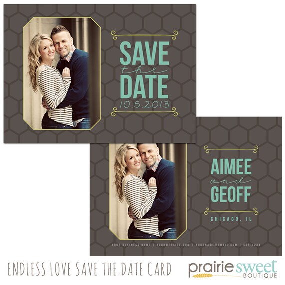 Download Save the Date Card Photoshop Template for Photographers