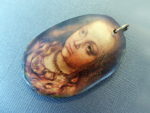A Difficult Child. Resin pendant charm.