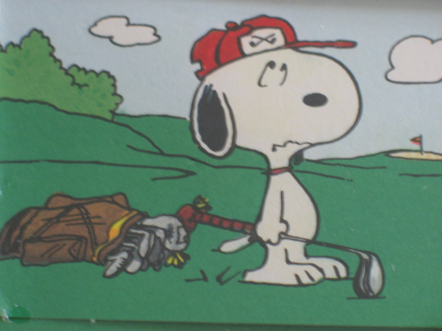 Reserved for Tara Snoopy Woodstock Peanuts Golf Postalettes