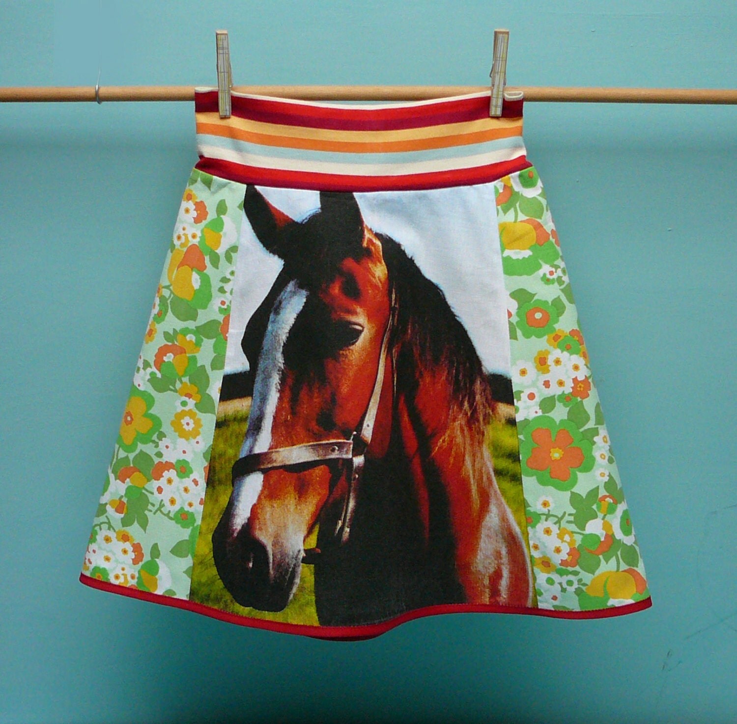 horse skirt handmade by koosidesign size 9-11 by koosidesign