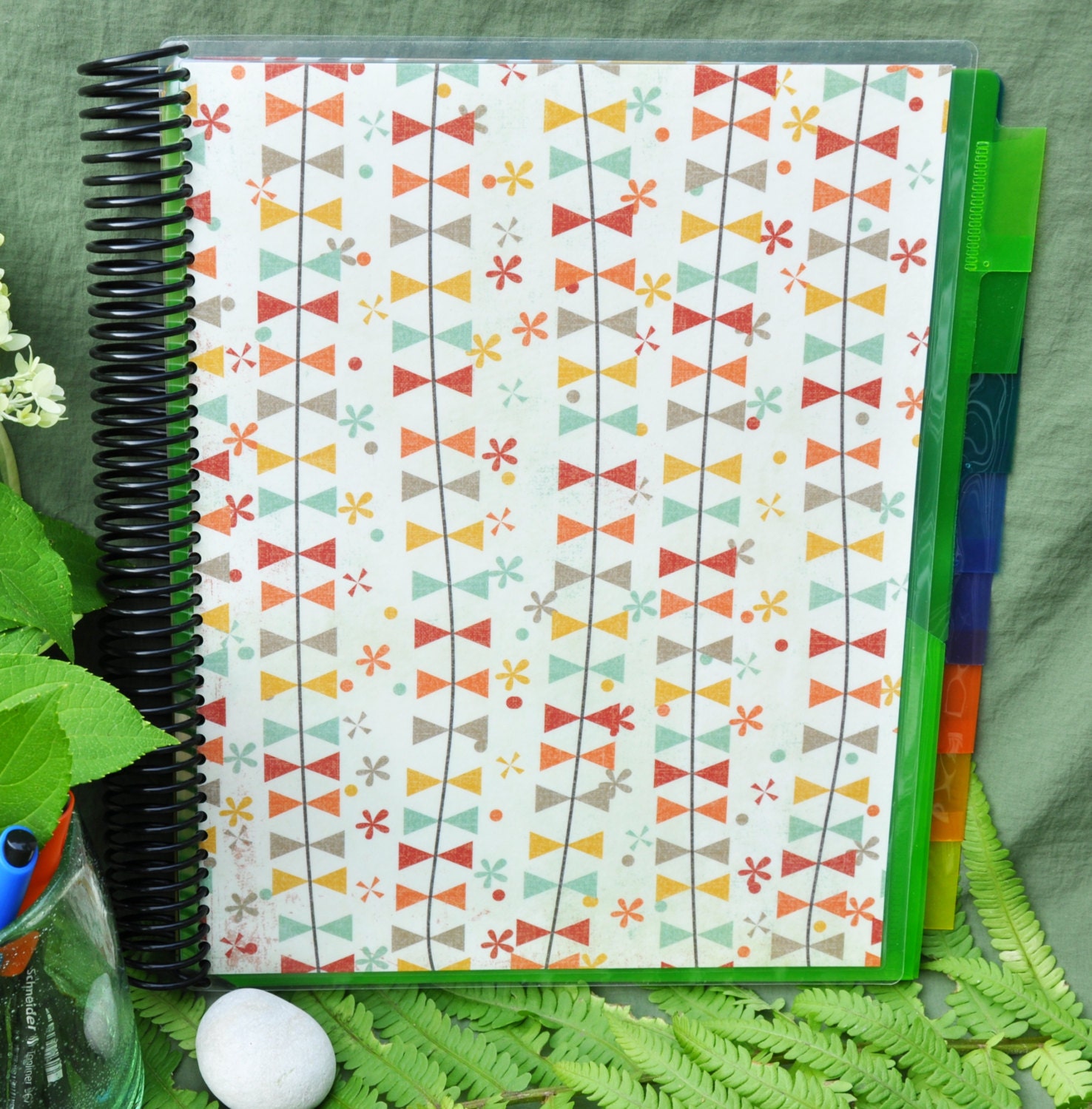 Spiral Bound Pocket Folder Organizer Book by LOLUdesigns on Etsy