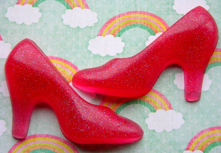 HIGH HEEL SHOES Soap Ruby Red Slippers by SCENTSOFHUMORCANDLES