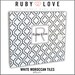 Baby Book . Baby Memory Book . WHITE and Black MOROCCAN TILES Album . Ruby Love Baby Memory Book First Year Book