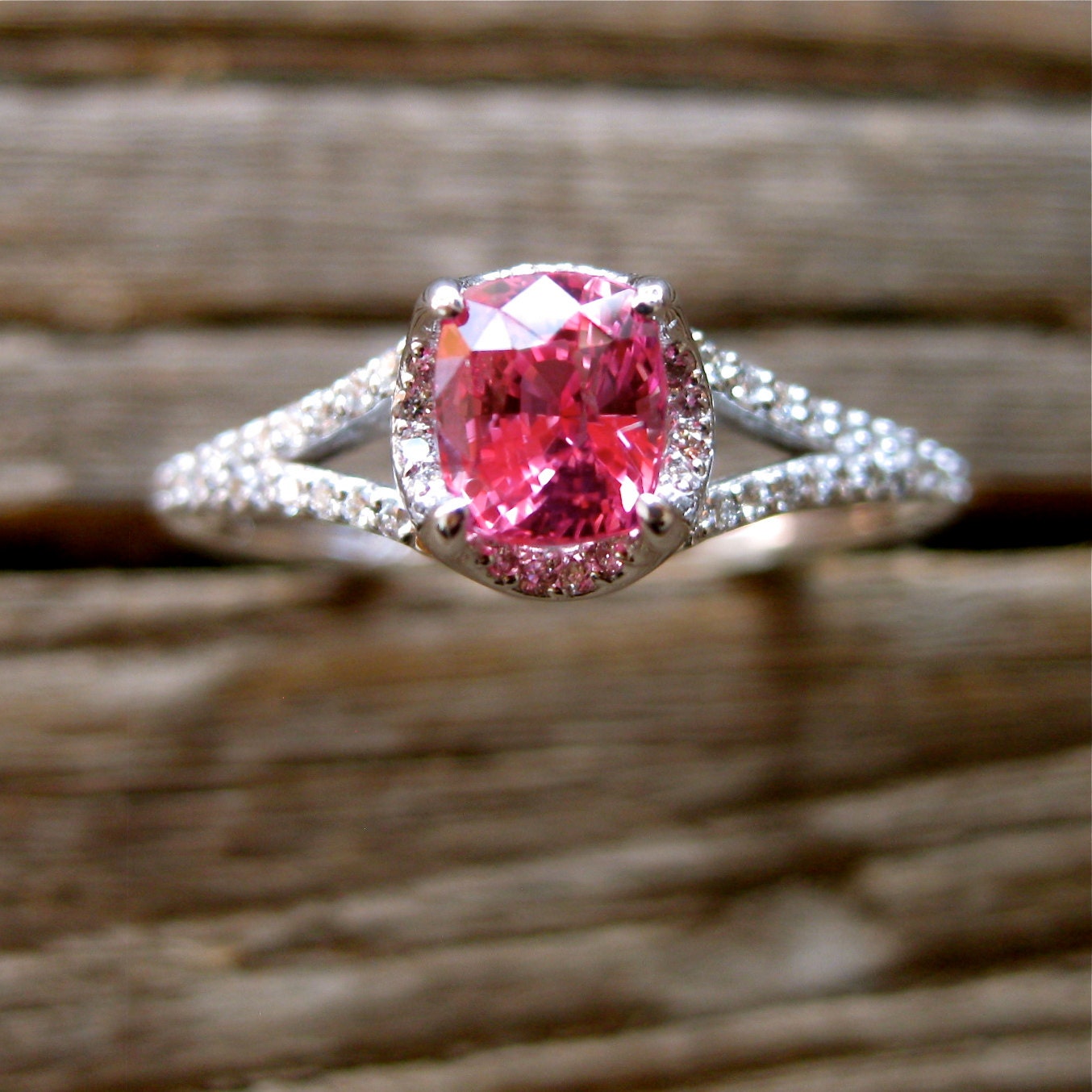 padparadscha sapphire engagement rings