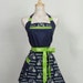 Team Apron, NFL football Seattle Seahawks Navy and Lime Green